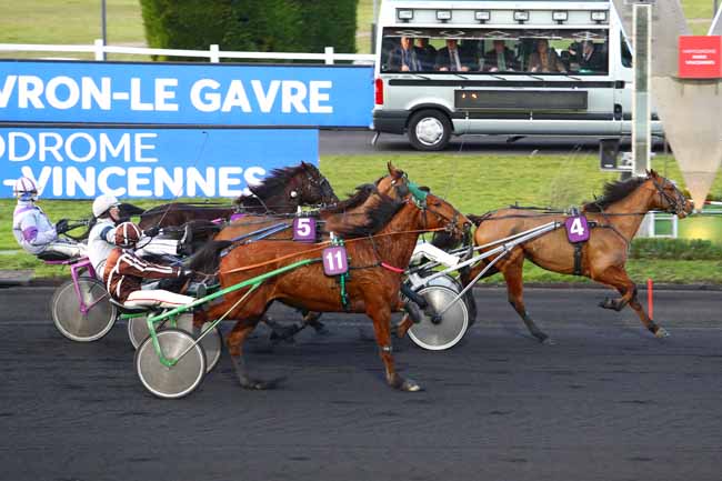 Photo d'arrivée de la course pmu PRIX DE BLAIN-BOUVRON-LE GAVRE à PARIS-VINCENNES le Mardi 11 février 2020