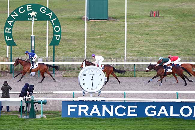 Photo d'arrivée de la course pmu PRIX DE LA CROIX VAILLANT à CHANTILLY le Mardi 11 février 2020