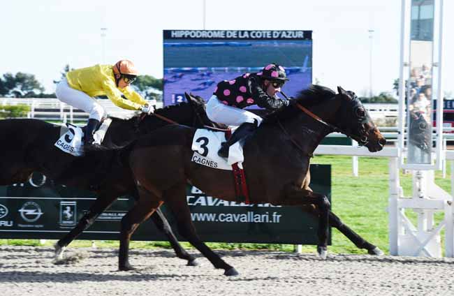 Photo d'arrivée de la course pmu PRIX JACQUES GELIOT à CAGNES-SUR-MER le Mercredi 12 février 2020