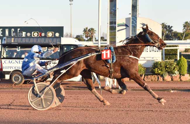 Photo d'arrivée de la course pmu PRIX DE GOLEGA à CAGNES-SUR-MER le Vendredi 14 février 2020