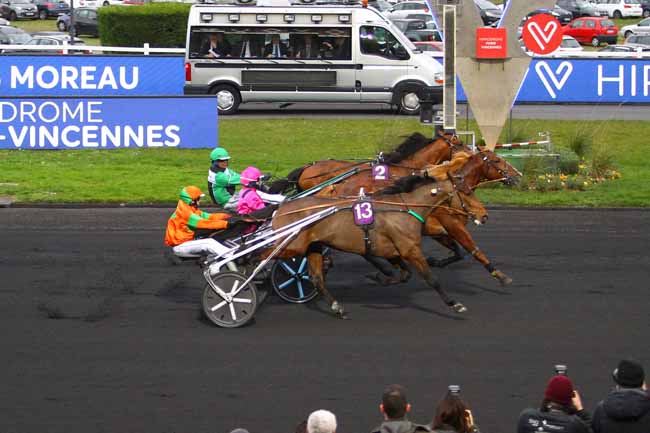 Photo d'arrivée de la course pmu PRIX JACQUES MOREAU à PARIS-VINCENNES le Dimanche 23 février 2020