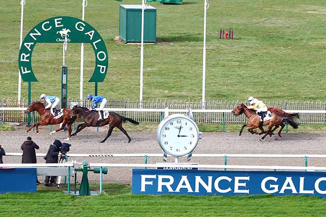 Photo d'arrivée de la course pmu PRIX DU COEUR DES PRINCES à CHANTILLY le Mardi 25 février 2020