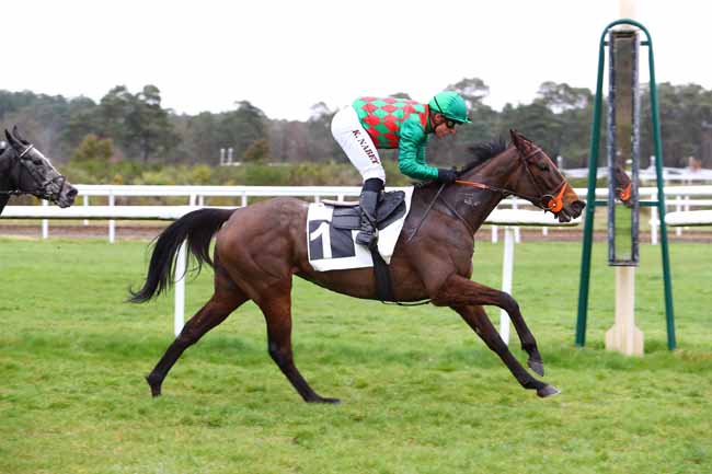 Photo d'arrivée de la course pmu PRIX D'ARBONNE-LA-FORET à FONTAINEBLEAU le Mardi 10 mars 2020