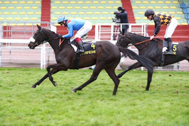 Photo d'arrivée de la course pmu PRIX DE CREPY-EN-VALOIS à COMPIEGNE le Lundi 16 mars 2020