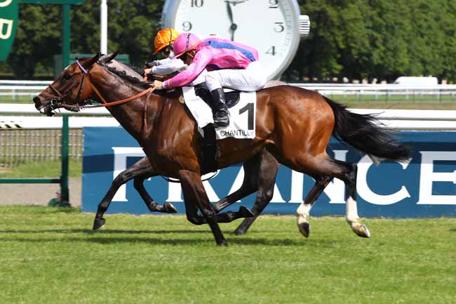 Photo d'arrivée de la course pmu PRIX DU PAVE DE LA BICHE à CHANTILLY le Lundi 18 mai 2020