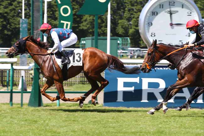 Photo d'arrivée de la course pmu PRIX DE BARBERY à CHANTILLY le Lundi 18 mai 2020