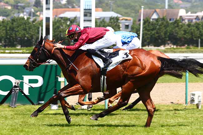 Photo d'arrivée de la course pmu PRIX DU MUSEE RODIN à DEAUVILLE le Dimanche 24 mai 2020