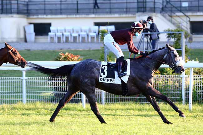 Photo d'arrivée de la course pmu PRIX DE BRANVILLE à DIEPPE le Samedi 30 mai 2020