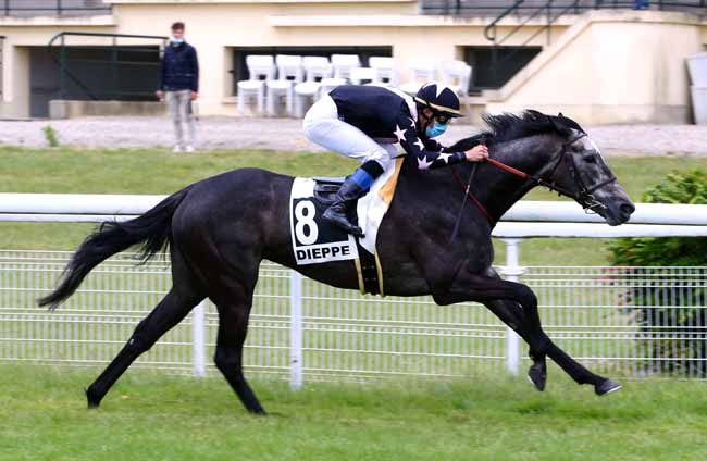 Photo d'arrivée de la course pmu PRIX DE LA POSIDONIE à DIEPPE le Lundi 8 juin 2020