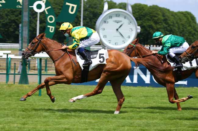 Photo d'arrivée de la course pmu PRIX PAULINE à CHANTILLY le Mercredi 10 juin 2020