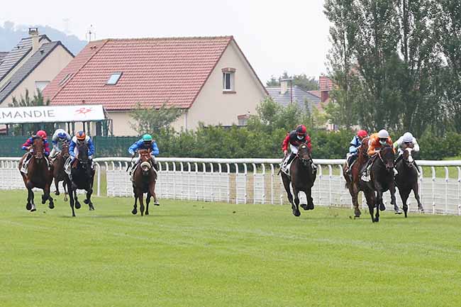 Photo d'arrivée de la course pmu PRIX DES ARBRES AUX MOUCHOIRS à DIEPPE le Mardi 16 juin 2020