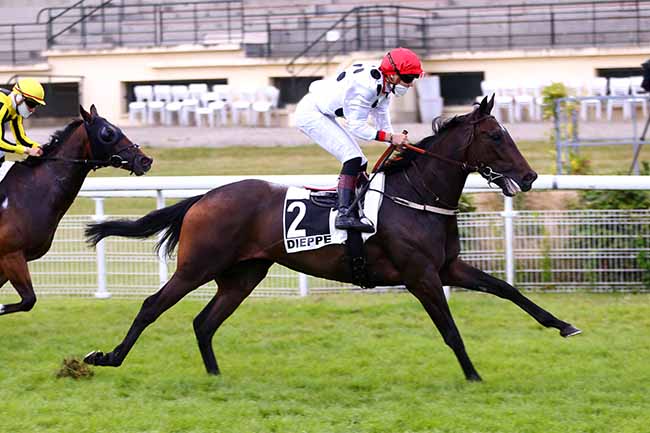Photo d'arrivée de la course pmu PRIX DU MINISTERE DU BON ESPRIT à DIEPPE le Mardi 16 juin 2020