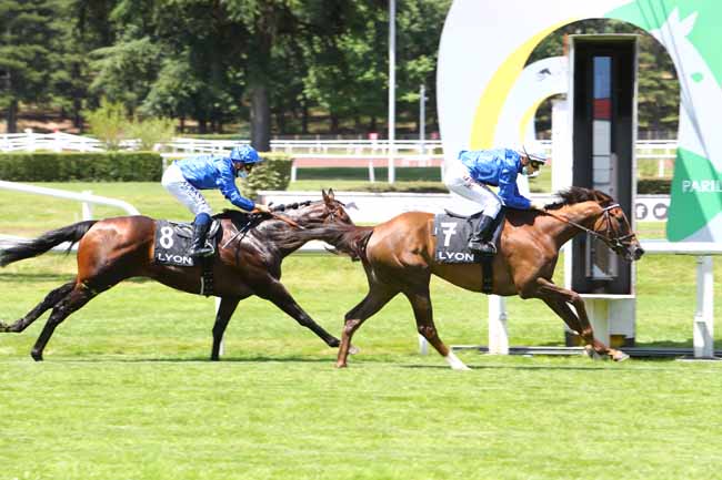 Photo d'arrivée de la course pmu PRIX YVES PARENTI à LYON-PARILLY le Lundi 22 juin 2020