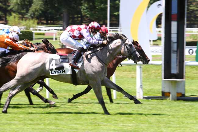 Photo d'arrivée de la course pmu PRIX VALANJOU à LYON-PARILLY le Lundi 22 juin 2020