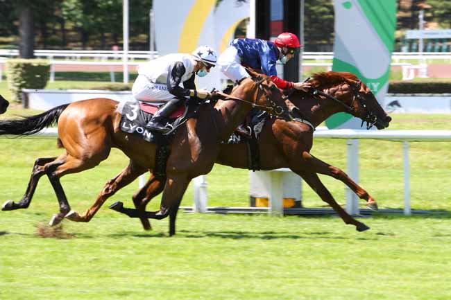 Photo d'arrivée de la course pmu PRIX DO RE MI FA SOL à LYON-PARILLY le Lundi 22 juin 2020