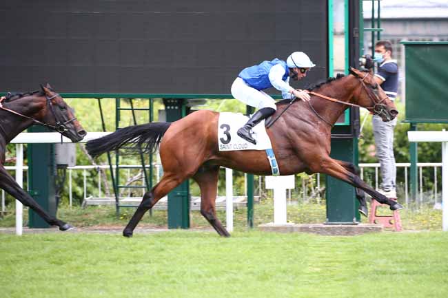 Photo d'arrivée de la course pmu PRIX DU MUGUET à SAINT-CLOUD le Dimanche 28 juin 2020