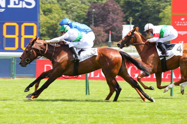 Photo d'arrivée de la course pmu PRIX MELISANDE à LONGCHAMP le Jeudi 2 juillet 2020