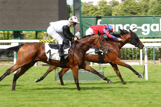 Photo d'arrivée de la course pmu PRIX ANGELICA à SAINT-CLOUD le Vendredi 3 juillet 2020