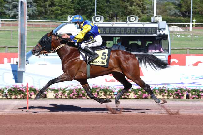 Photo d'arrivée de la course pmu PRIX DE DOZULE à CABOURG le Vendredi 10 juillet 2020