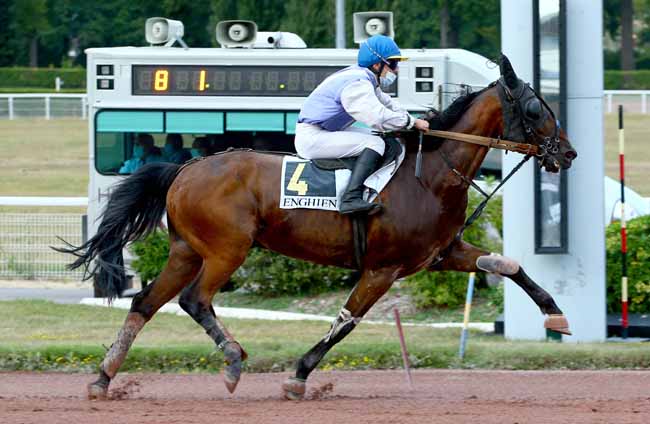 Photo d'arrivée de la course pmu PRIX DE BONNY-SUR-LOIRE à ENGHIEN le Mercredi 15 juillet 2020