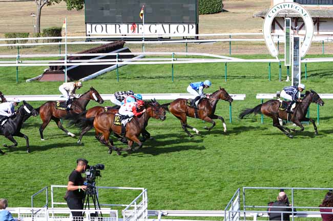 Photo d'arrivée de la course pmu PRIX DE L'IMPERATRICE EUGENIE à COMPIEGNE le Lundi 27 juillet 2020