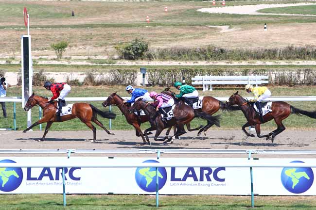 Photo d'arrivée de la course pmu PRIX HIPODROMO DE GAVEA à DEAUVILLE le Dimanche 9 août 2020