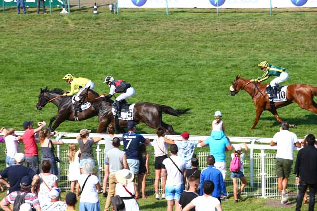 Photo d'arrivée de la course pmu PRIX HIPODROMO DE SAN ISIDRO à DEAUVILLE le Dimanche 9 août 2020