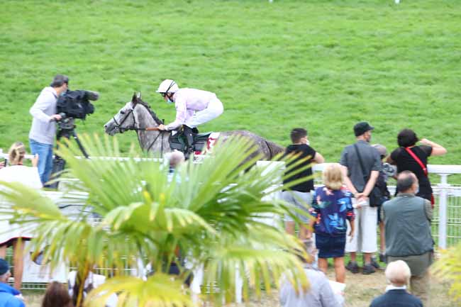 Photo d'arrivée de la course pmu PRIX DE LA POINTE DE LA PERCEE à CLAIREFONTAINE le Vendredi 14 août 2020