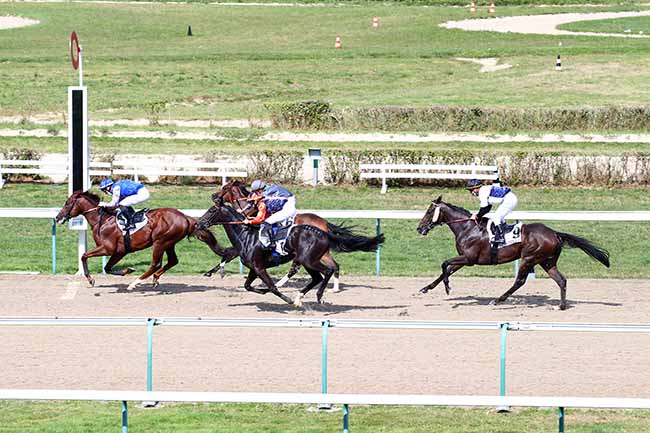 Photo d'arrivée de la course pmu PRIX DU COUESNON à DEAUVILLE le Mardi 18 août 2020
