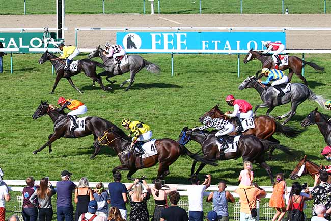 Photo d'arrivée de la course pmu PRIX DES HAUTES MOTTES à DEAUVILLE le Jeudi 20 août 2020