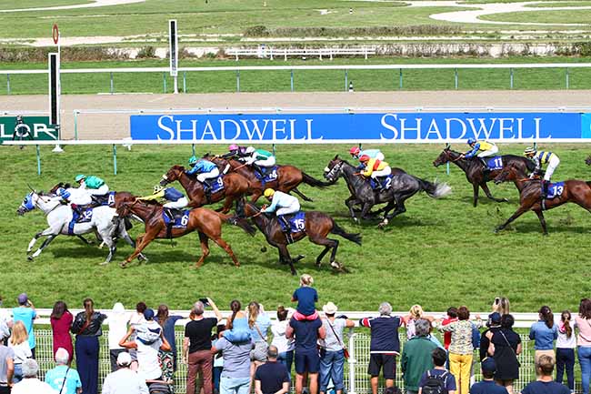 Photo d'arrivée de la course pmu PRIX ETALON MUHAARAR à DEAUVILLE le Samedi 22 août 2020