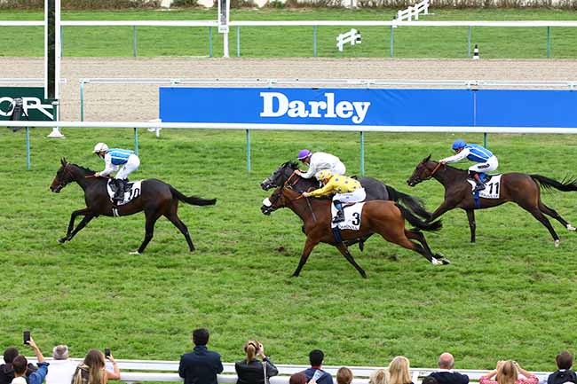 Photo d'arrivée de la course pmu PRIX DE LA MAISON DE L'ARMATEUR à DEAUVILLE le Dimanche 23 août 2020