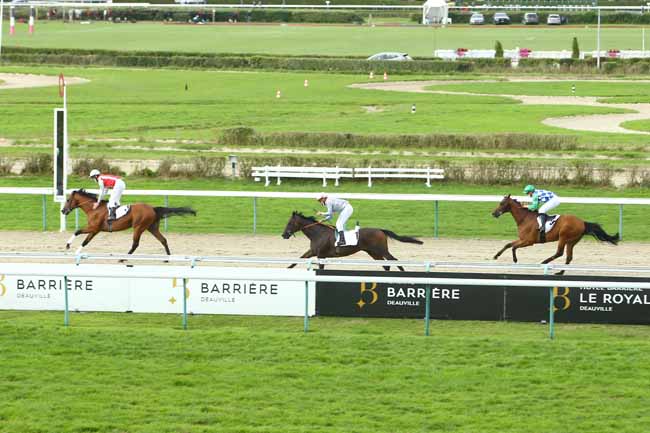 Photo d'arrivée de la course pmu PRIX BARRIERE DES ENTRAINEURS à DEAUVILLE le Dimanche 30 août 2020