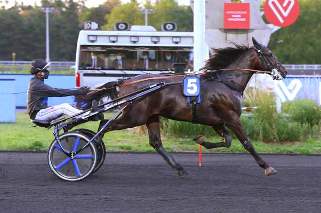 Photo d'arrivée de la course pmu PRIX DES GERANIUMS à PARIS-VINCENNES le Lundi 31 août 2020