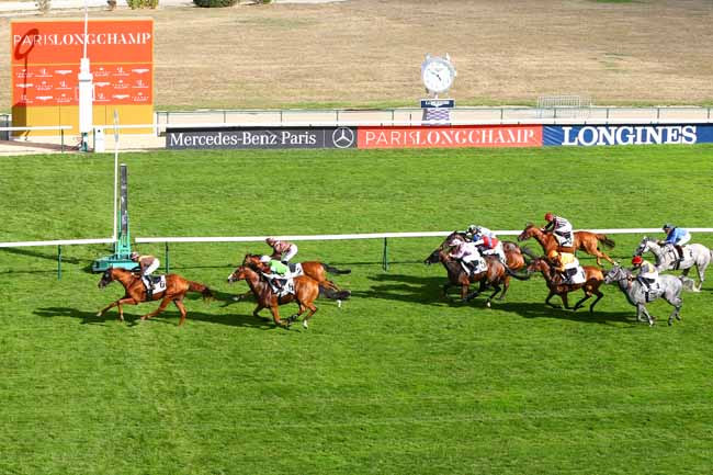 Photo d'arrivée de la course pmu PRIX DE LA FONTAINE DES HAUDRIETTES à LONGCHAMP le Jeudi 10 septembre 2020