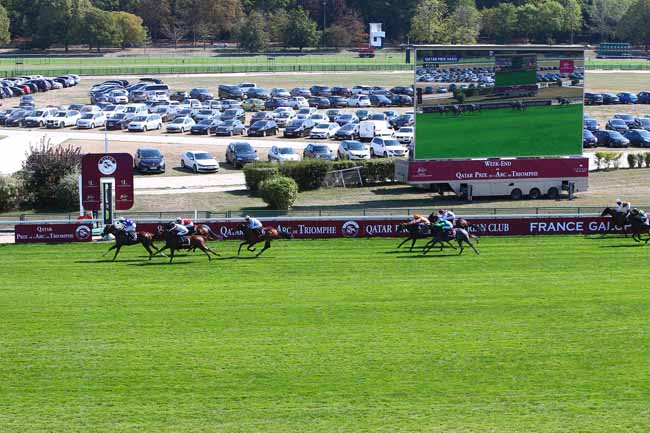 Photo d'arrivée de la course pmu QATAR PRIX HAXO à LONGCHAMP le Dimanche 13 septembre 2020