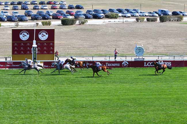 Photo d'arrivée de la course pmu QATAR CUP - PRIX DRAGON à LONGCHAMP le Dimanche 13 septembre 2020
