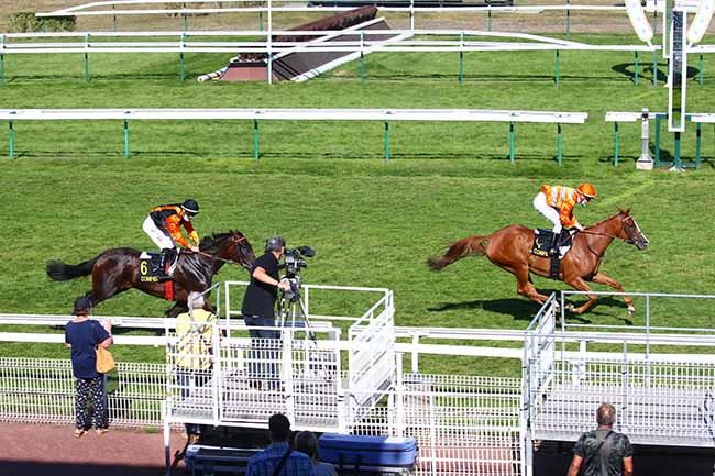 Photo d'arrivée de la course pmu PRIX DE GILOCOURT à COMPIEGNE le Lundi 14 septembre 2020