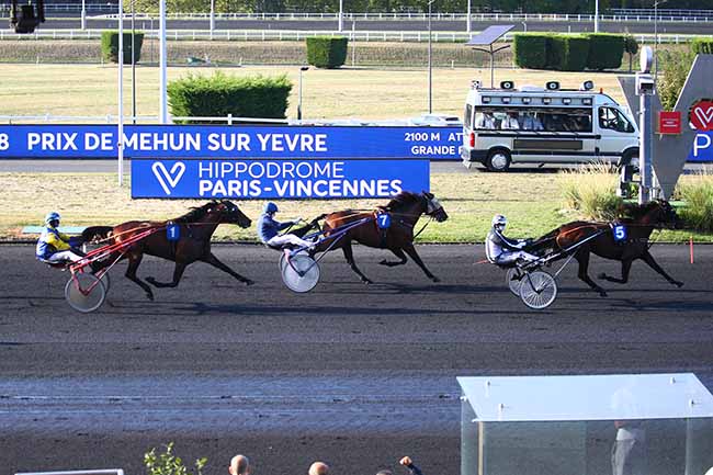 Photo d'arrivée de la course pmu PRIX DE MEHUN-SUR-YEVRE à PARIS-VINCENNES le Jeudi 17 septembre 2020
