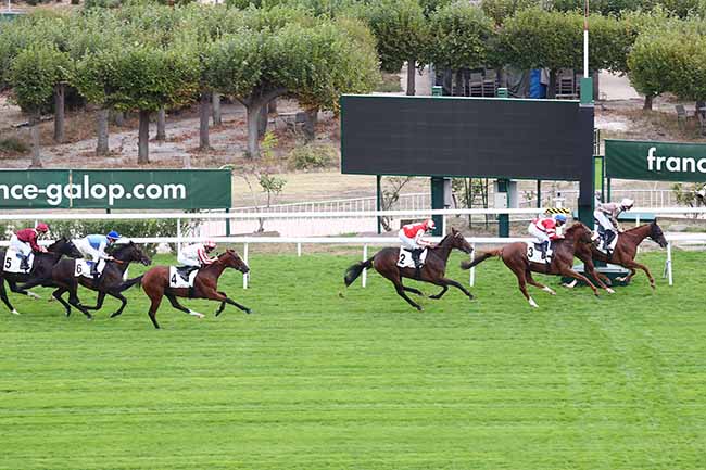 Photo d'arrivée de la course pmu PRIX FOURIRE à SAINT-CLOUD le Samedi 19 septembre 2020