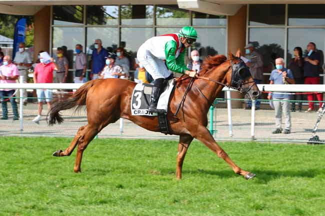 Photo d'arrivée de la course pmu PRIX CLAUDE DE LANGLE à CRAON le Lundi 21 septembre 2020