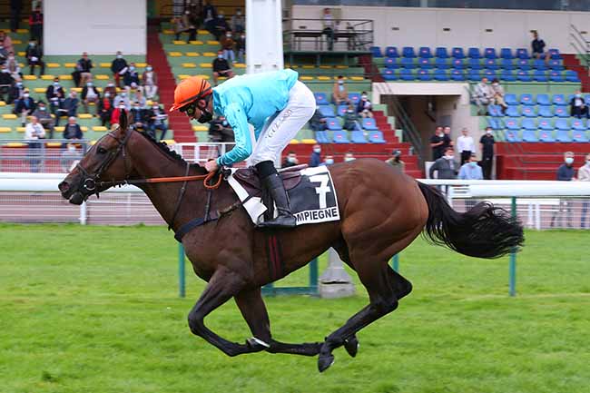 Photo d'arrivée de la course pmu PRIX JUMNA à COMPIEGNE le Jeudi 24 septembre 2020
