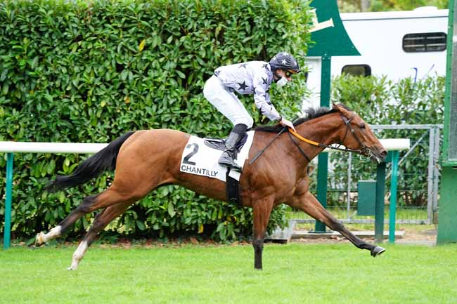Photo d'arrivée de la course pmu PRIX DE MONTEPILLOY à CHANTILLY le Vendredi 25 septembre 2020