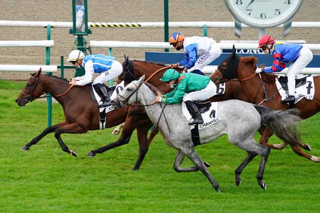 Photo d'arrivée de la course pmu PRIX DU MARAIS DU LYS à CHANTILLY le Vendredi 25 septembre 2020
