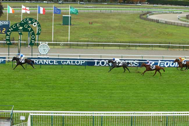 Photo d'arrivée de la course pmu PRIX DE LA VILLE DE LAMORLAYE à CHANTILLY le Lundi 28 septembre 2020
