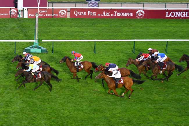 Photo d'arrivée de la course pmu PRIX QATAR RACING AND EQUESTRIAN CLUB à LONGCHAMP le Samedi 3 octobre 2020