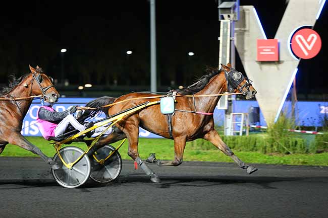 Photo d'arrivée de la course pmu PRIX GUDRUN à PARIS-VINCENNES le Vendredi 9 octobre 2020