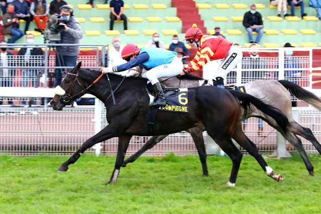 Photo d'arrivée de la course pmu PRIX DE SOISSONS à COMPIEGNE le Vendredi 9 octobre 2020