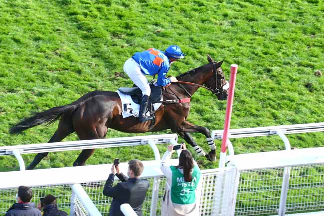 Photo d'arrivée de la course pmu RACING TV - PRIX GEORGES DE TALHOUET-ROY à AUTEUIL le Dimanche 18 octobre 2020