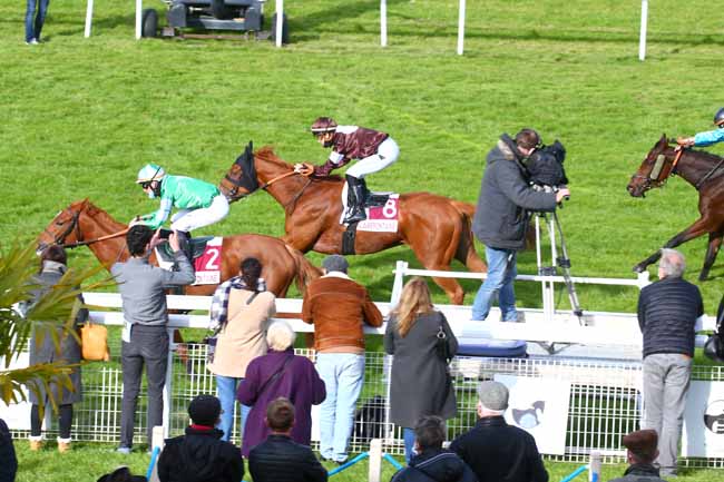 Photo d'arrivée de la course pmu PRIX DU LIEU MALLET à CLAIREFONTAINE le Lundi 19 octobre 2020